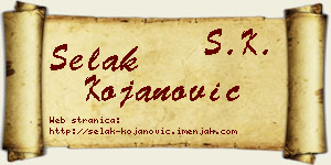Selak Kojanović vizit kartica